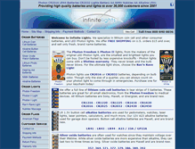Tablet Screenshot of infinitelights.com